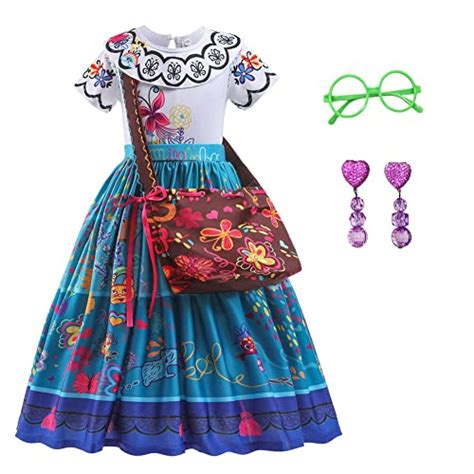 Encanto Mirabel Costume For Girls Cosplay Isabella Outfit Princess