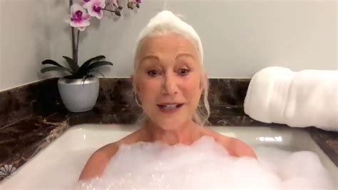 Helen Mirren Did Her ‘tonight Show Interview From The Bathtub My Favorite Place In The World
