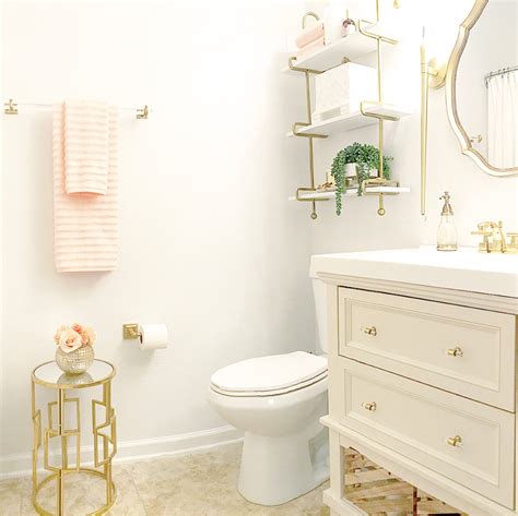 Small Guest Bathroom Makeover Featuring Lamps Plus Be