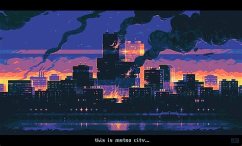 √ Pixel Art Cityscape