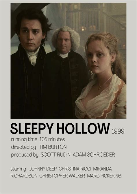 Sleepy Hollow Minimalist Poster Sleepy Hollow Movie Movie Posters