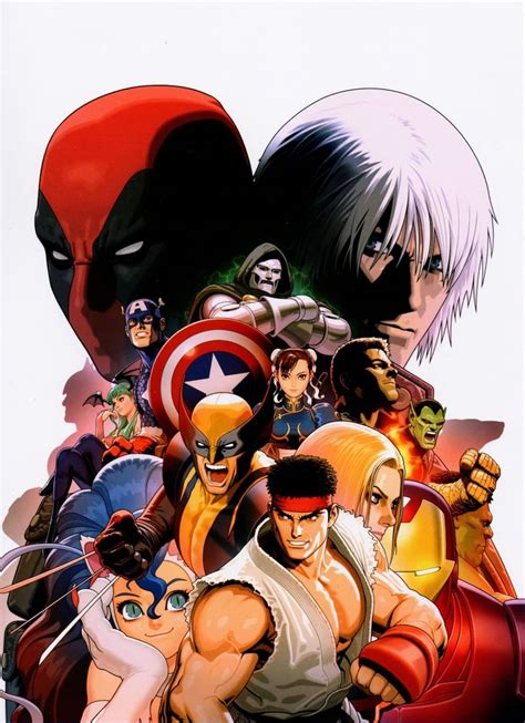 Marvel Vs Capcom 3 Promotional Art Shinkiro Artistas