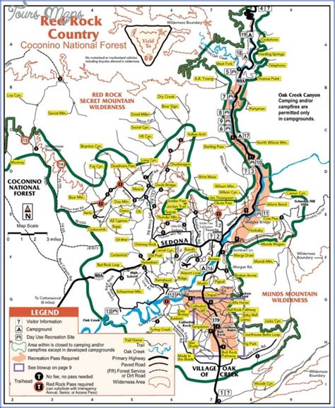 Sedona Hiking Trail Map