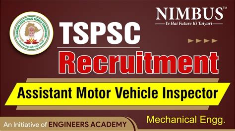 Tspsc Amvi Recruitment Telangana Assistant Motor Vehicle