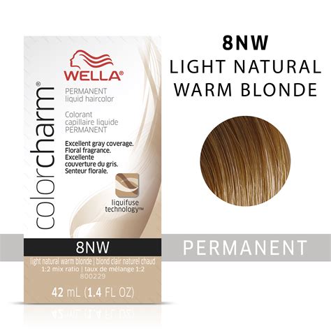If your natural hair color is brown or black and you've recently dyed it blonde, there's likely a lot of orange in the strands. Wella Color Charm Permanent Liquid Hair Color