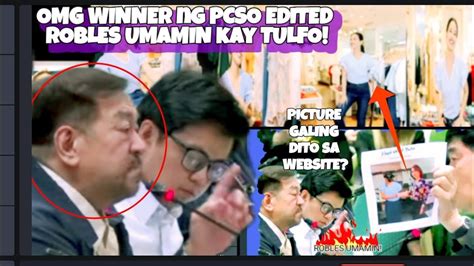 Omg Grabeh Pcso Winner Edited Robles Umamin Sa Senado Youtube