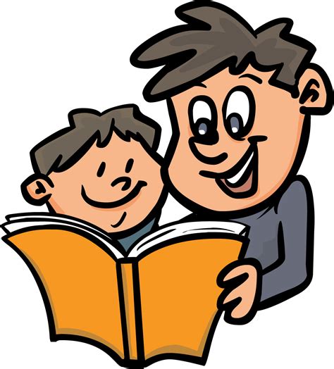 Child Reading Clipart