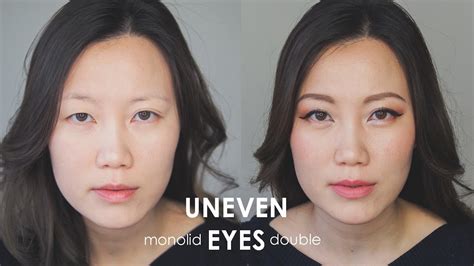 All of them are easy to apply thanks to those 5 strong magnets on each false lashes strip. Makeup for uneven eyes | Monolid & Double Eyelid Tutorial - YouTube