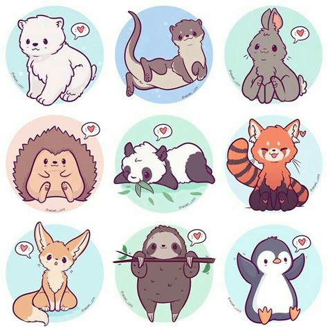 Pin By Heart Art On Favorites Cute Animal Drawings Kawaii Cute