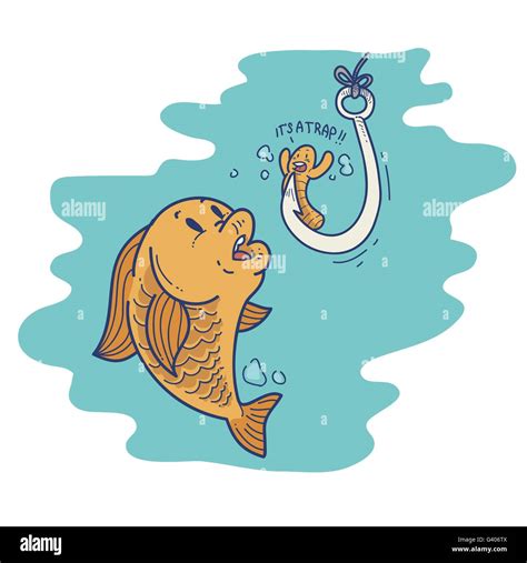 Fishing Bait Cartoon Stock Vector Image And Art Alamy