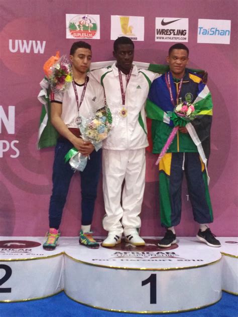 African Wrestling Championships Ukoro Balogun Deliver Gold For Team