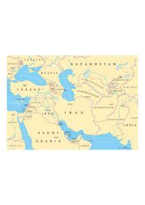 Labeled southwest asia map with capitals. Southwest Asia Map Political - World Map With Countries