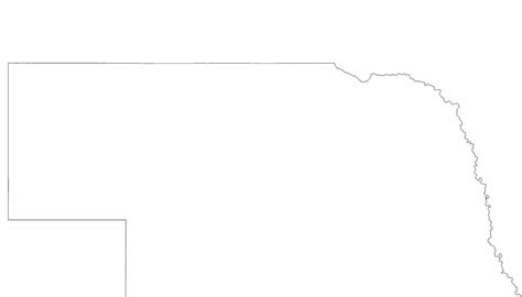 Nebraska State Outline Map Free Download