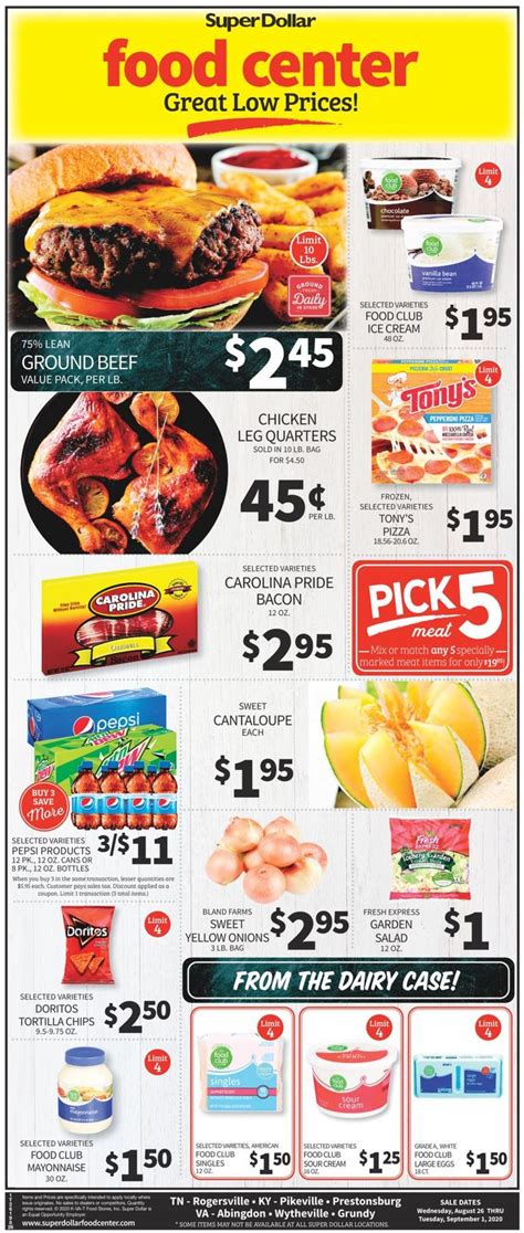 The chain is owned and operated by miner's, inc., a privately held company. Super Dollar Food Center Ad Circular - 08/26 - 09/01/2020 ...