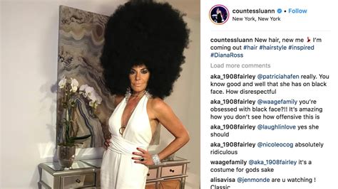 Luann De Lessepss Apology For Her Diana Ross Costume On Rhony Just