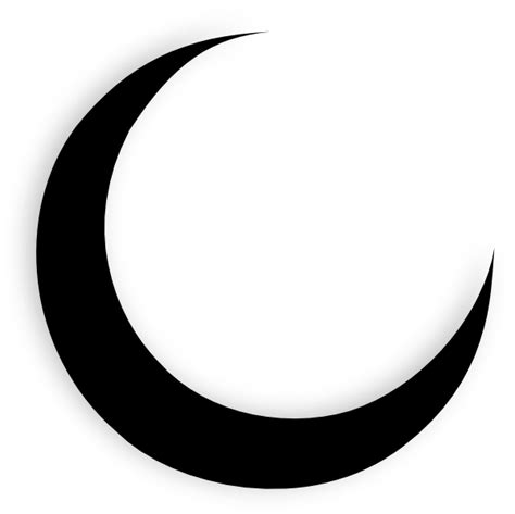 Crescent Moon Black Clip Art At Vector Clip Art Online
