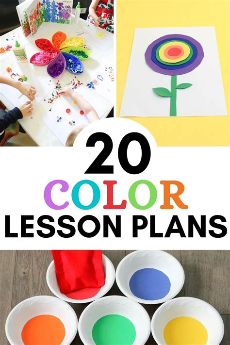 Use These 20 Color Activities For Preschool Lesson Plans To Help Your