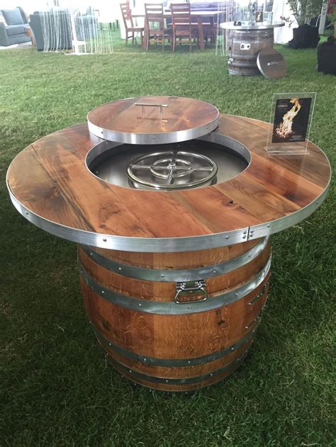 Wine Barrel Propane Fire Pit Kit Pin On Barrels Comes Complete With