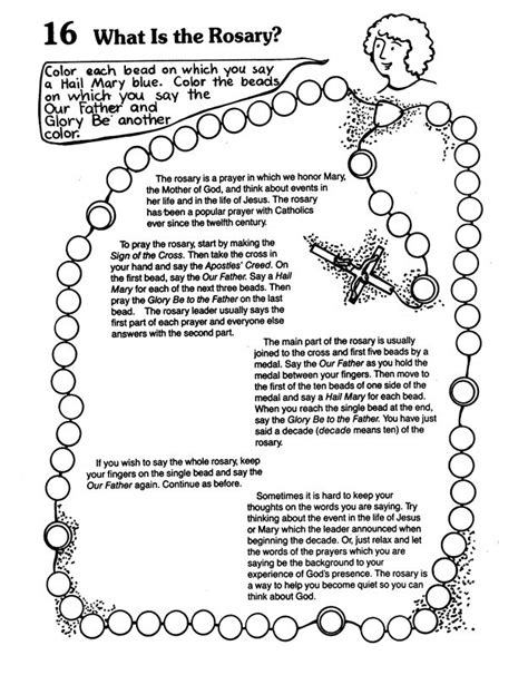 See more ideas about children, god, children praying. color a rosary | Rosary coloring sheet | Catechism ...