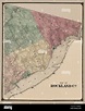 Rockland County, New York, 1867 historic map restoration Stock Photo ...