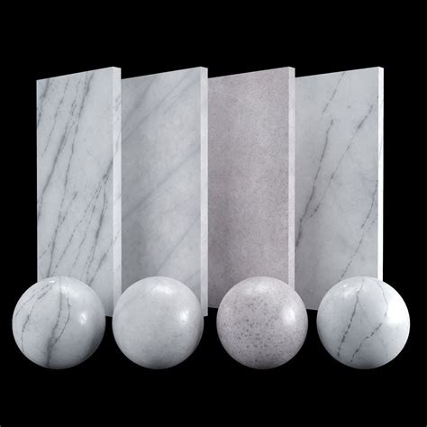 White Carrara 02 Marble Texture Pbr Vray Corona 3d Asset 3