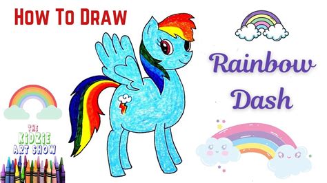 Below the top beak, draw a short line that curves to the right for the bottom half of the bird's beak. How to draw Rainbow Dash from My Little Pony. Step by step ...
