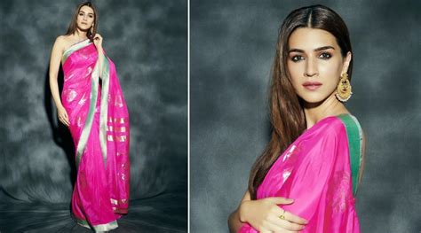 Kriti Sanons Pretty Pink Saree For Panipat Promotions Is Not Just Splendid But Also A Wardrobe