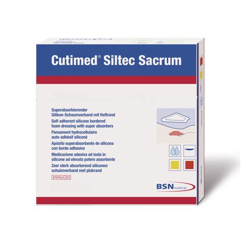 Bsn Medical 7238700 Cutimed Siltec Super Absorbent Silicone Foam Dress