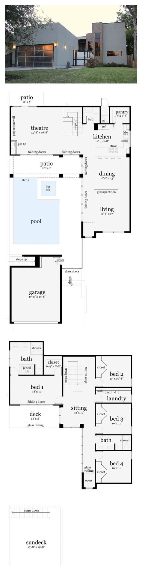 The Floor Plan For A Modern House