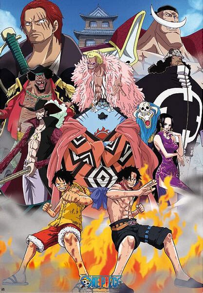 One Piece Anime Manga Poster Print Marine Ford