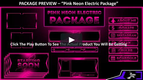 Pink Neon Electric Twitch Package On Vimeo