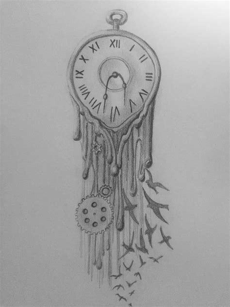 Melting Clock Tattoo Artist 36guide