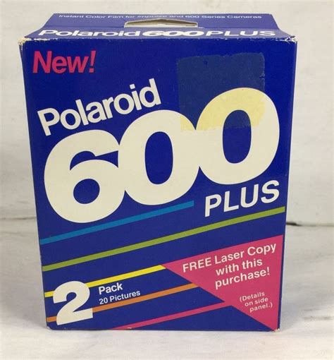 Polaroid 600 Plus Instant Color Film 2 Pack 20 Pictures Nos Ebay