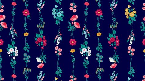 Floral Pattern Wallpaper Hd Seamless Floral Pattern Colorful