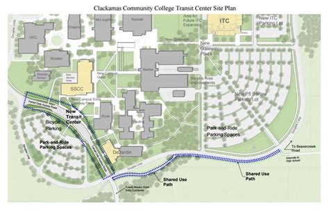 Clackamas Community College Campus Map Map Vector