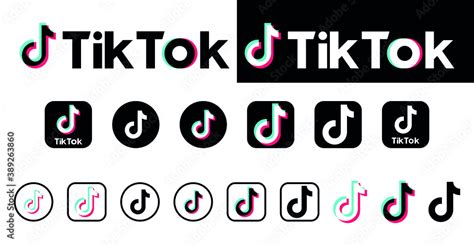 Tiktok Vector Logo Tiktok Vector Icon Tiktok Editorial Tik Tok App