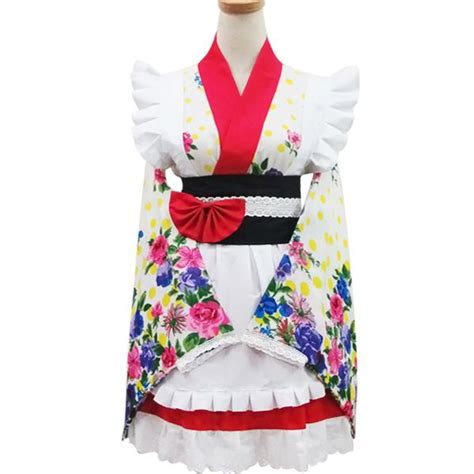 Japanese Kimono Dress Maid Dress Costume Md032 Japanese Kimono Dress