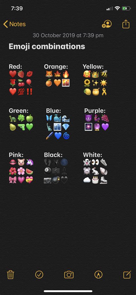 23 Aesthetic Dark Emoji