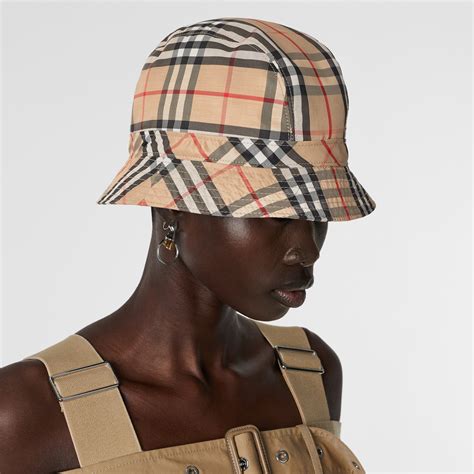 Vintage Check Bucket Hat In Archive Beige Burberry United States