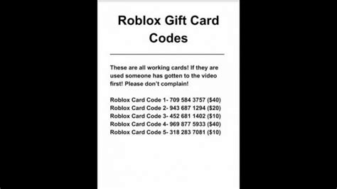 Robux Card T Card Codes July 2021 List Check How To Use Roblox