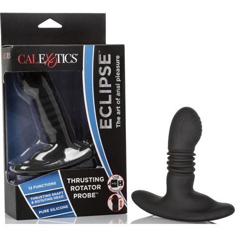 Eclipse Thrusting Rotator Probe Black Sex Toys And Adult Novelties