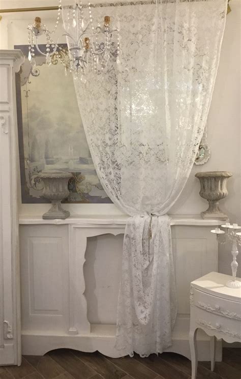 White Lace Curtain Etsy