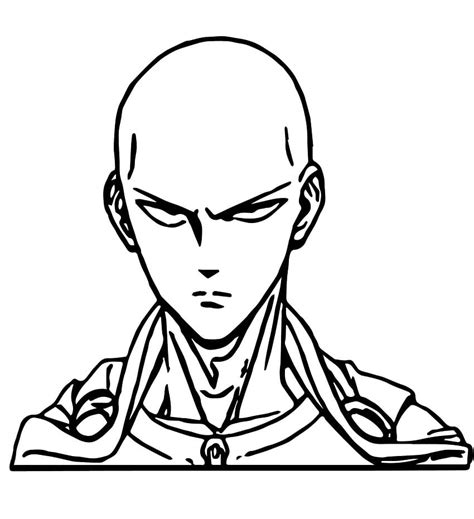 Desenhos De Saitama De One Punch Man Para Colorir E Imprimir