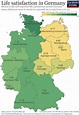 There is a ‘happiness gap’ between East and West Germany - Our World in ...