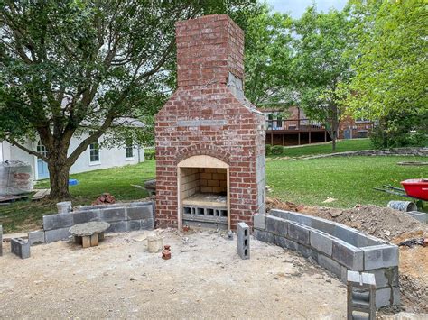 Outdoor Fireplace With Bench Seating W Tips From A Professional Mason Outdoor Fireplace