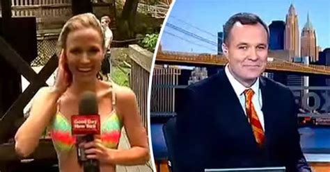 News Anchor Gets A Little Too Excited At Colleagues Bikini Body In