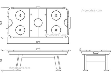Ping Pong Table Dwg