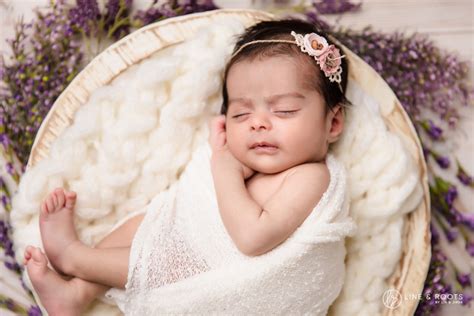 Orange County Newborn Session Baby Nooreh Line And Roots