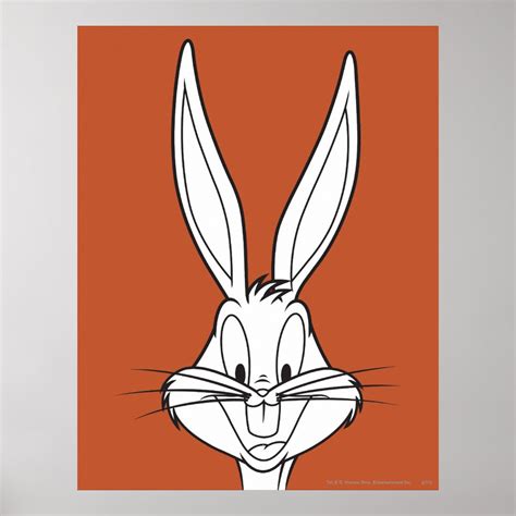 Bugs Bunny Face Smiling Poster Zazzle