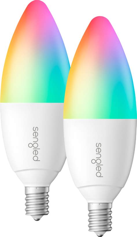 Best Buy Sengled Smart Led Color Candle Bulb 2 Pack Multicolor E1f